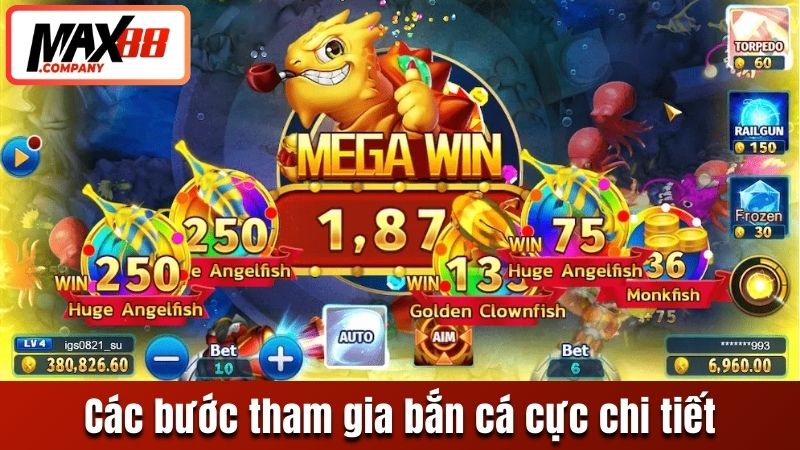Các bước tham gia bắn cá cực chi tiết