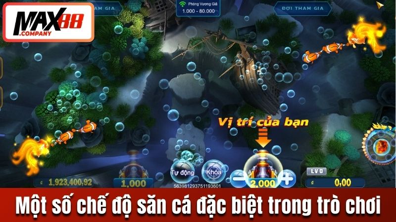 Một số chế độ săn cá đặc biệt trong trò chơi